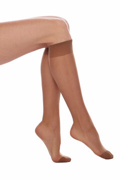 Womensecret 4-pack 15 denier pop socks nude