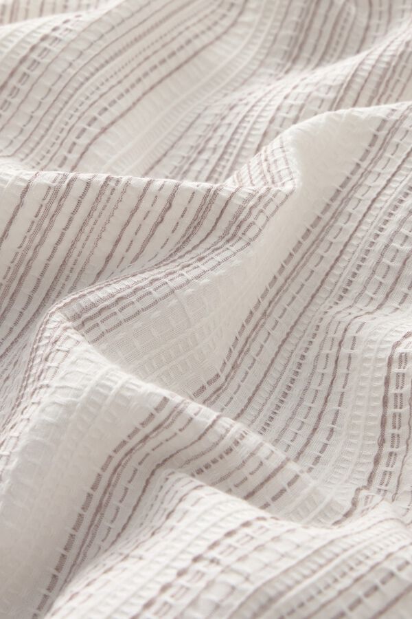 Textura Textured duvet cover nude