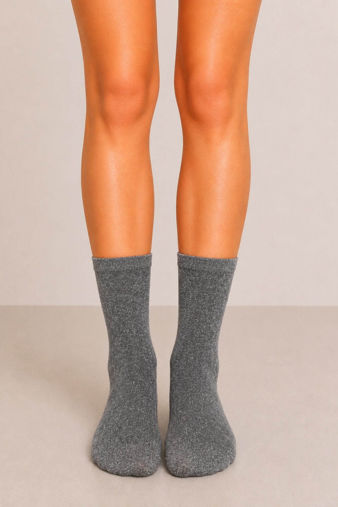 Pieces Socken mit Animal-Print und Lurex