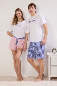 Trendyol Conjunto de pijama corto cuadros