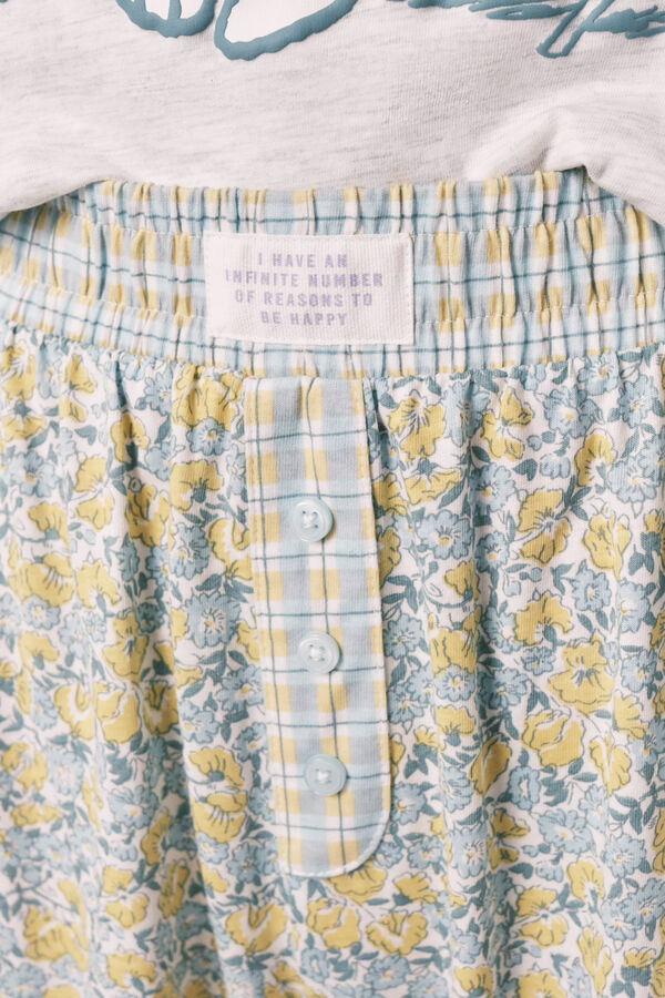 Women'secret Snoopy cotton long pyjamas grey