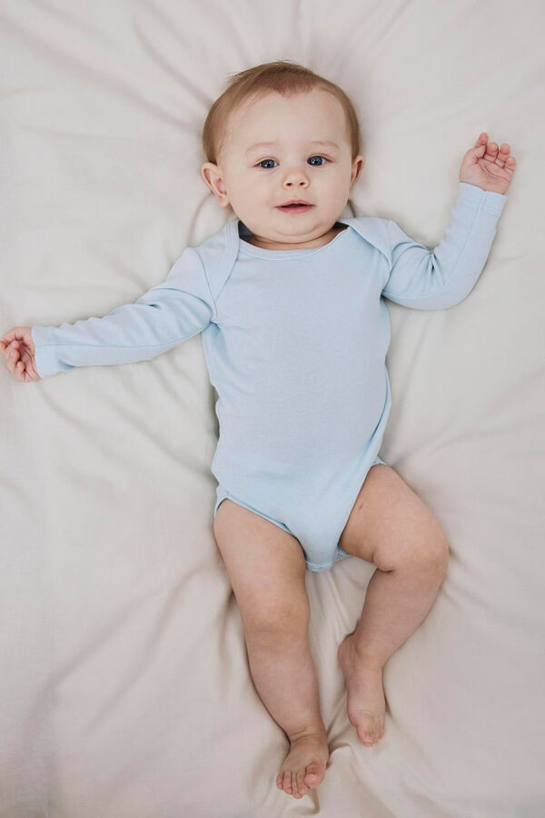 Name it Set of 3 baby boy space bodysuits blue