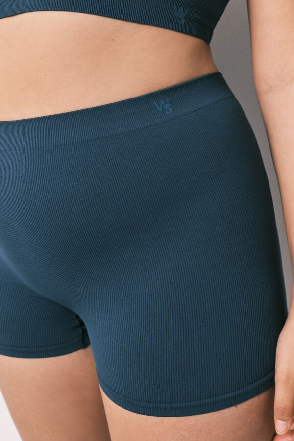 Women'secret Boxer sin costuras azul verde