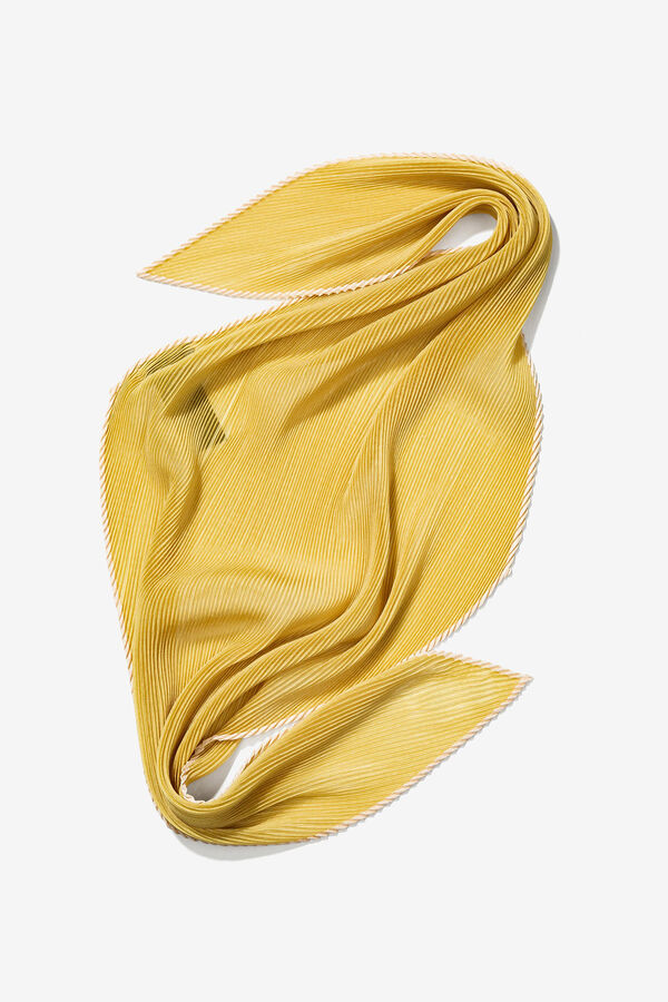 Vilanova Semi-transparent pleated bandana green