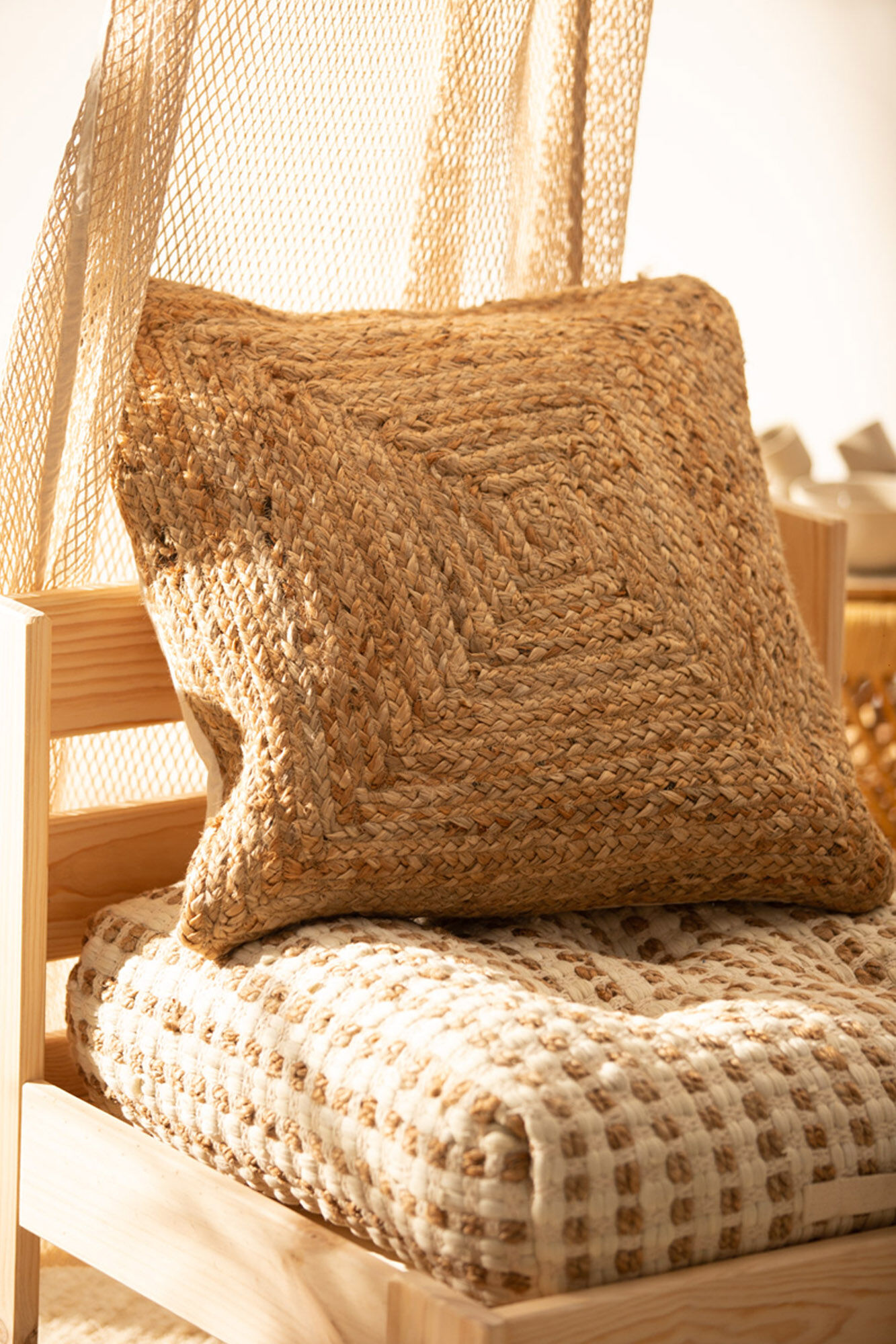 Calma House Kissenbezug Ural Natur 60x60 cm. 