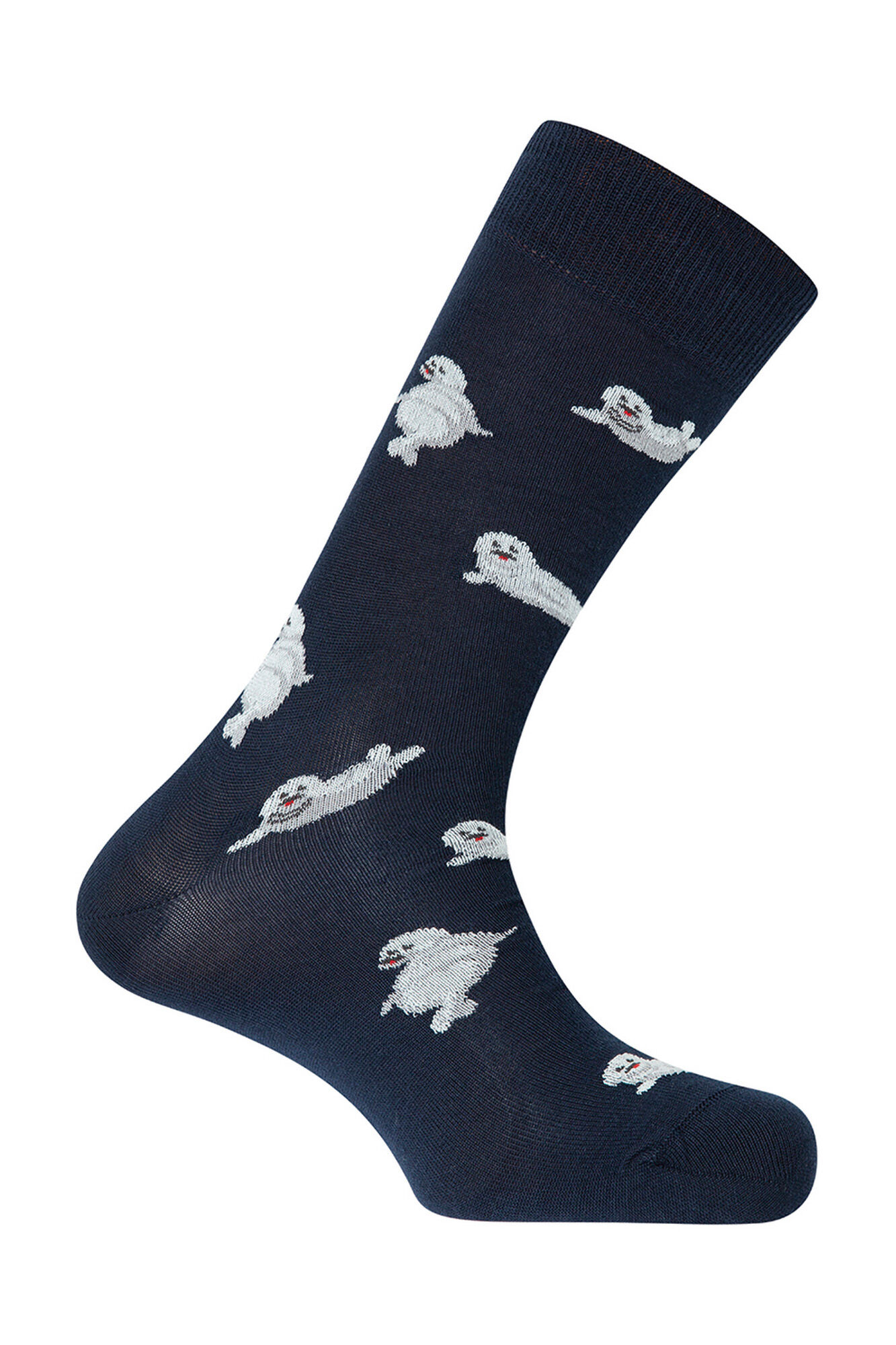 Punto Blanco Meias curtas de algod&atilde;o com focas do mar