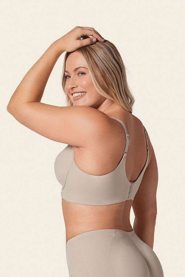 Leonisa non-wired , high-support, high-coverage Everyday Bra brown