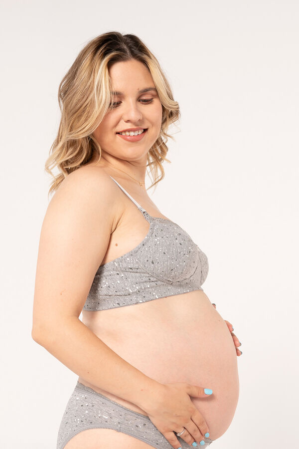Womensecret Marble print maternity bra grey