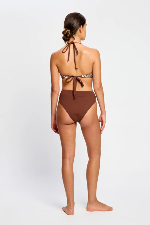 Modibodi Braga de Bikini Menstrual Alta Flujo Moderado Chocolate naranja