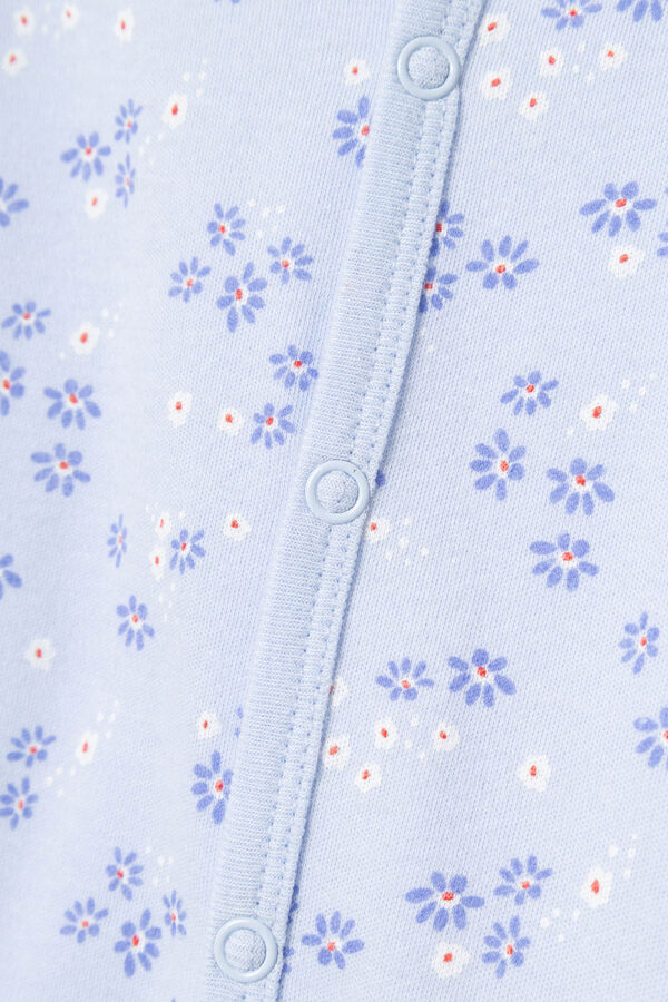Womensecret Baby girls' floral print pyjamas Plava