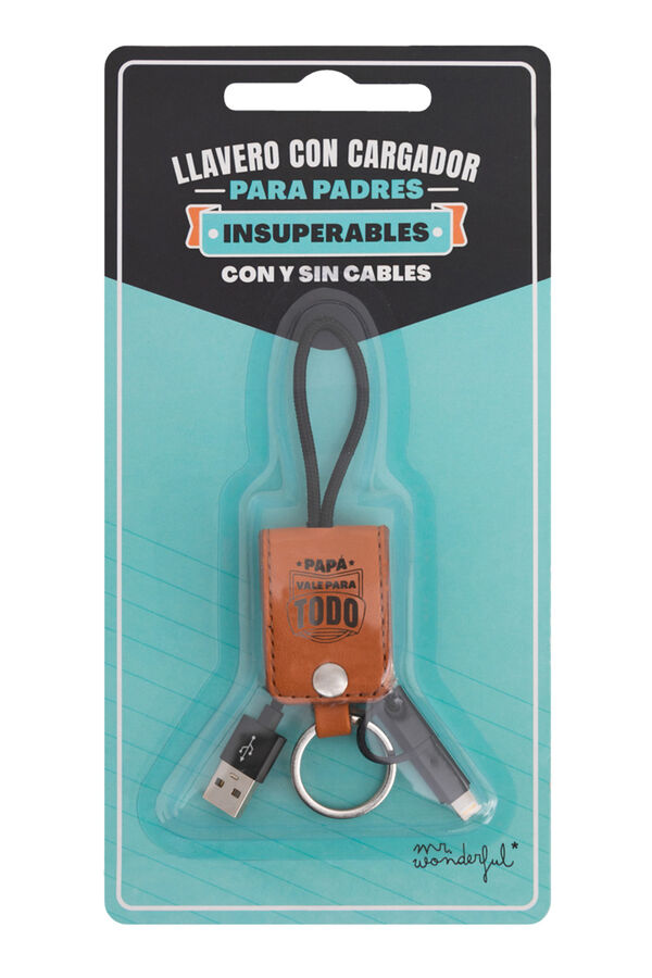 Womensecret Key ring with mobile charger - Papá vale para todo (Daddy, you take care of everything) S uzorkom