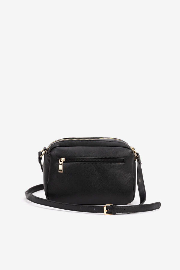 Vilanova Crossbody bag with front pocket noir