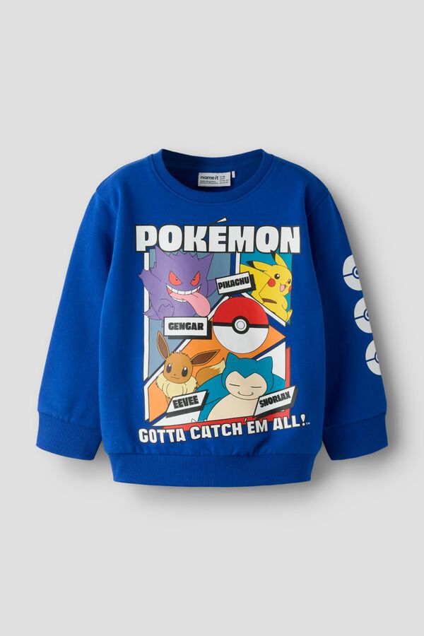 Name it Pokemon Sweatshirt azul