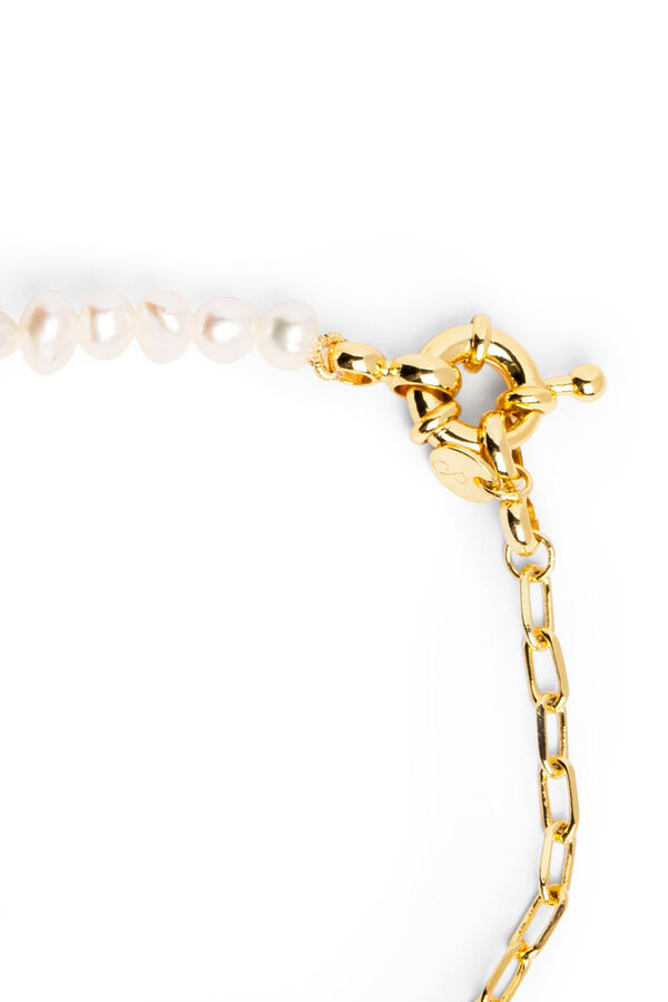 Womensecret Chic Pearl gold-plated bracelet Žuta