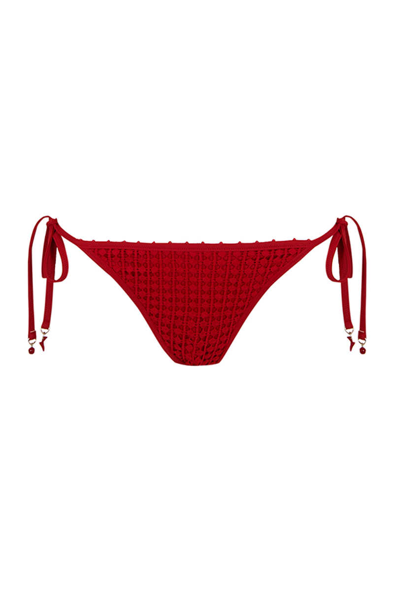 Womensecret Red crochet bikini bottoms red