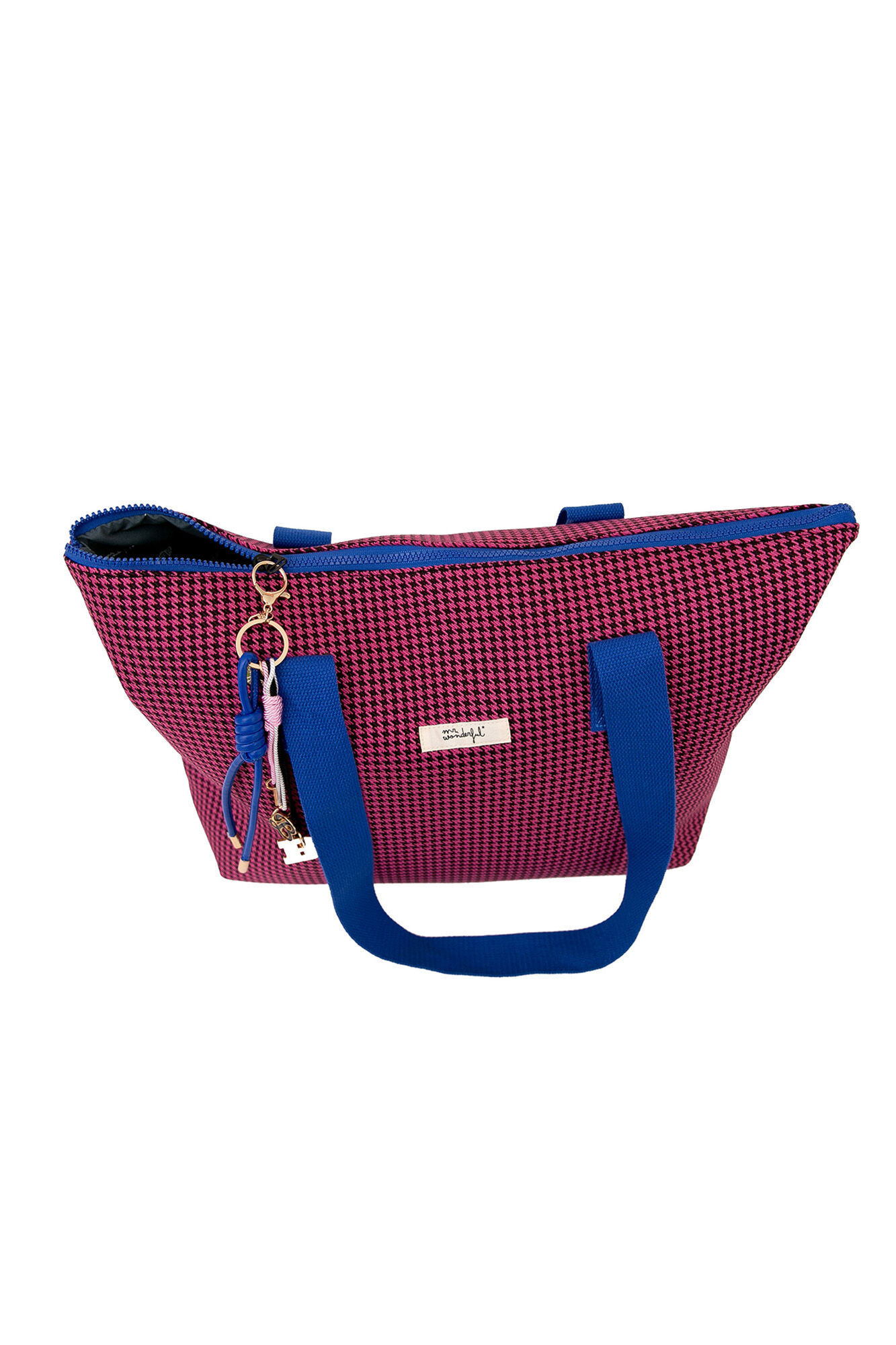 Mr. Wonderful Mala tote - Pied-De-Poule