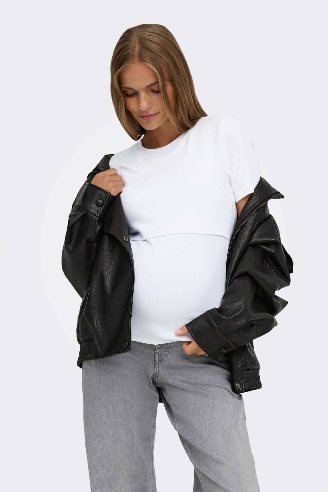 Only Maternity 2er-Pack Maternity-T-Shirts