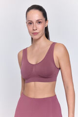 Only Play Sujetador deportivo intensidad media fucsia