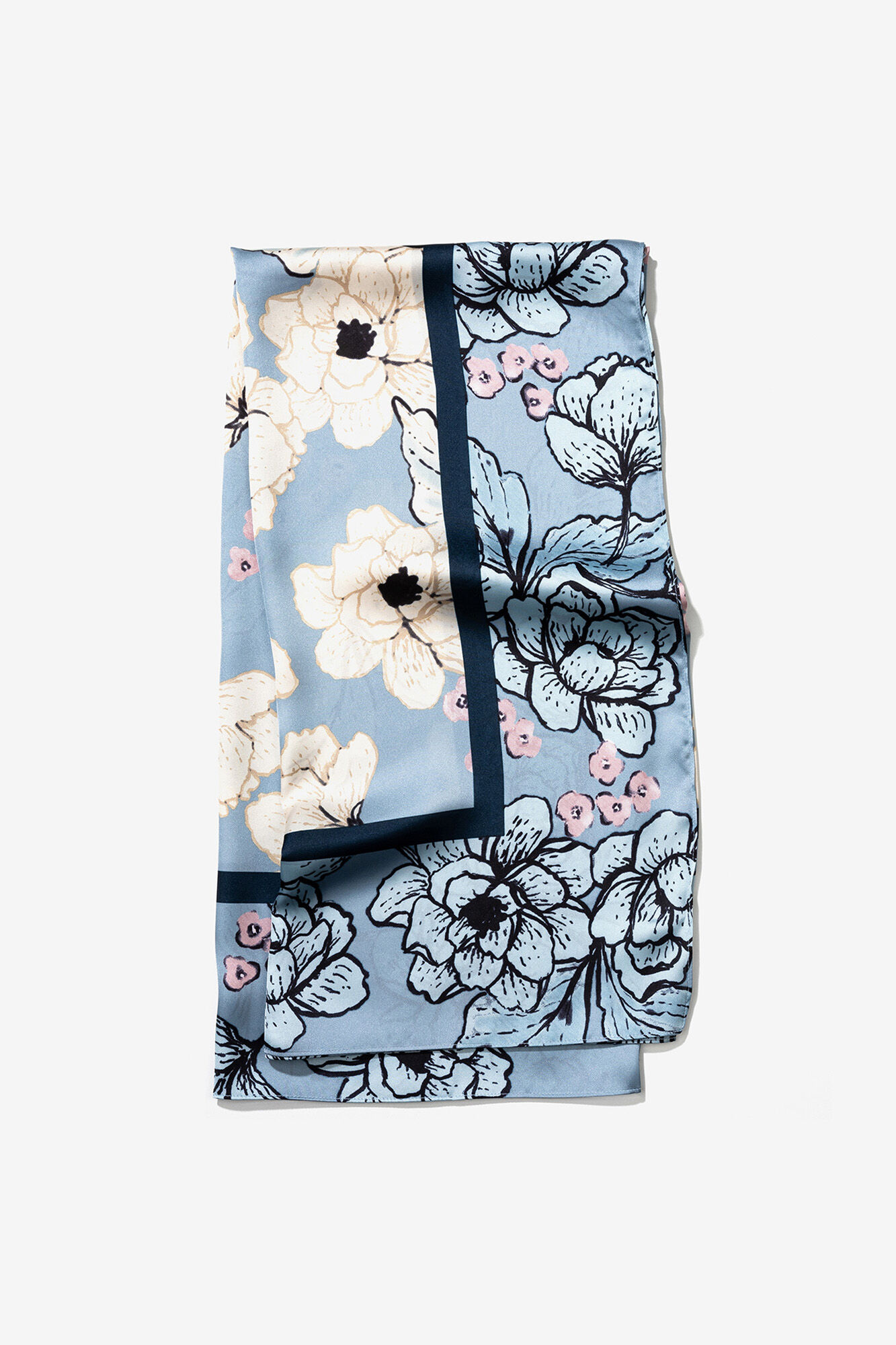 Vilanova Pa&ntilde;uelo Satinado Estampado Floral