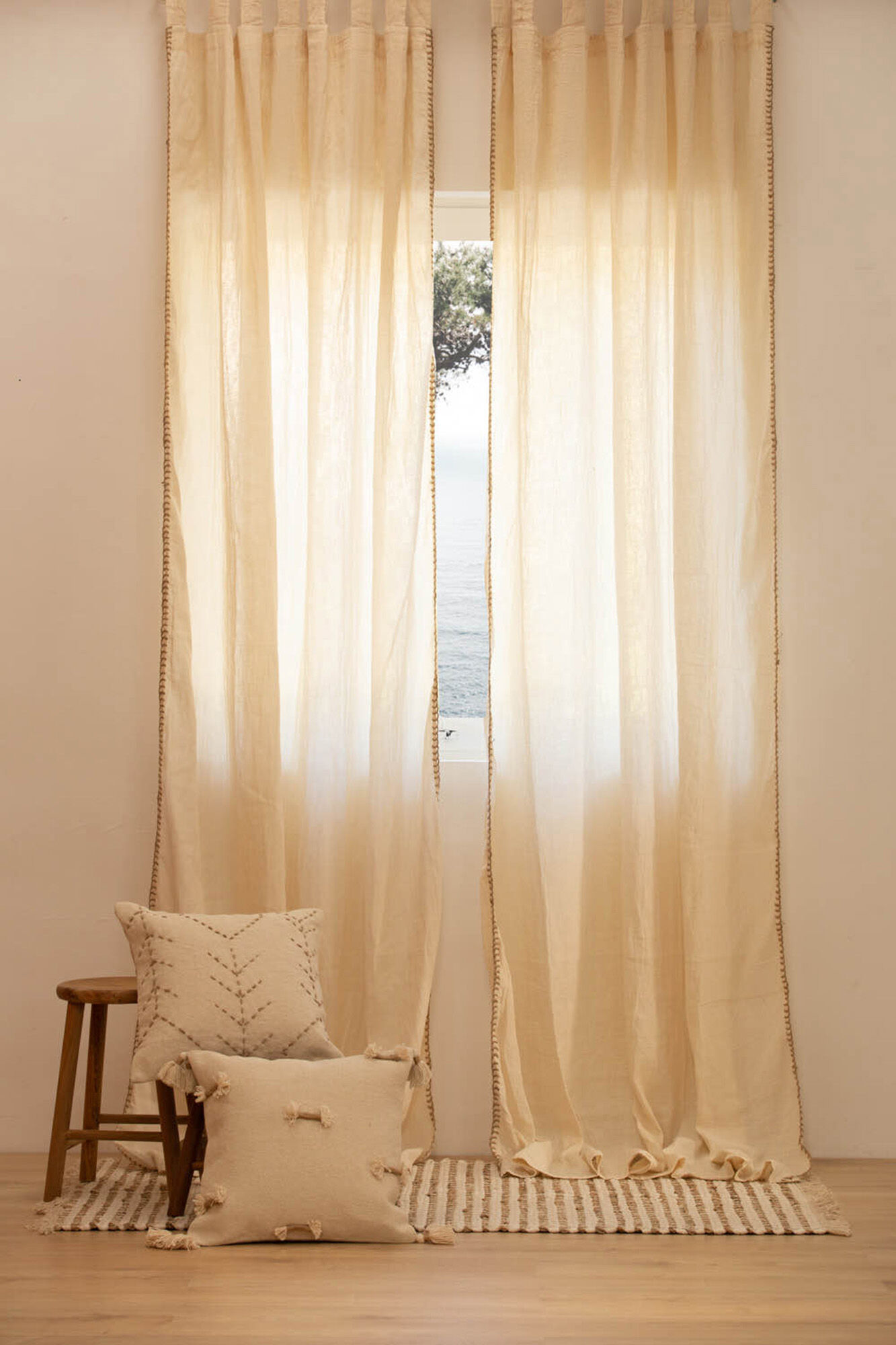 Calma House Gardine Asana 140x280 Ecru