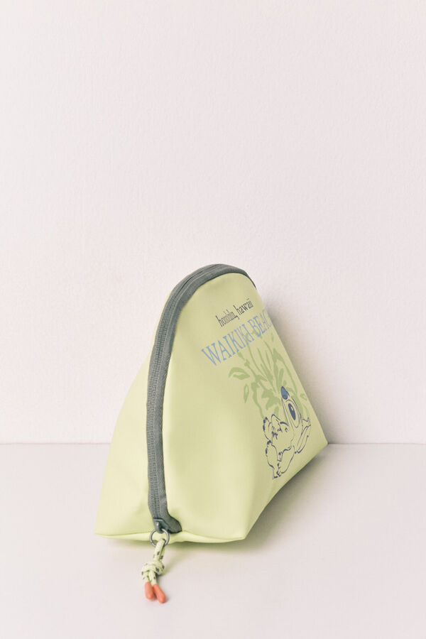 Women'secret Stitch rubberised medium vanity case green