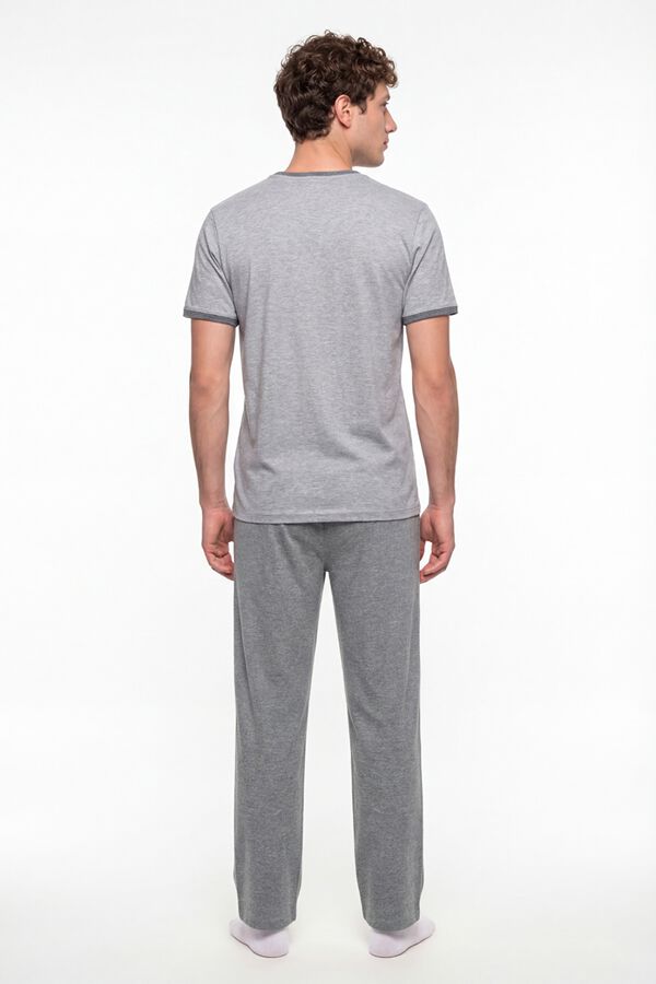 Penti Plain short sleeve long pyjamas set printed