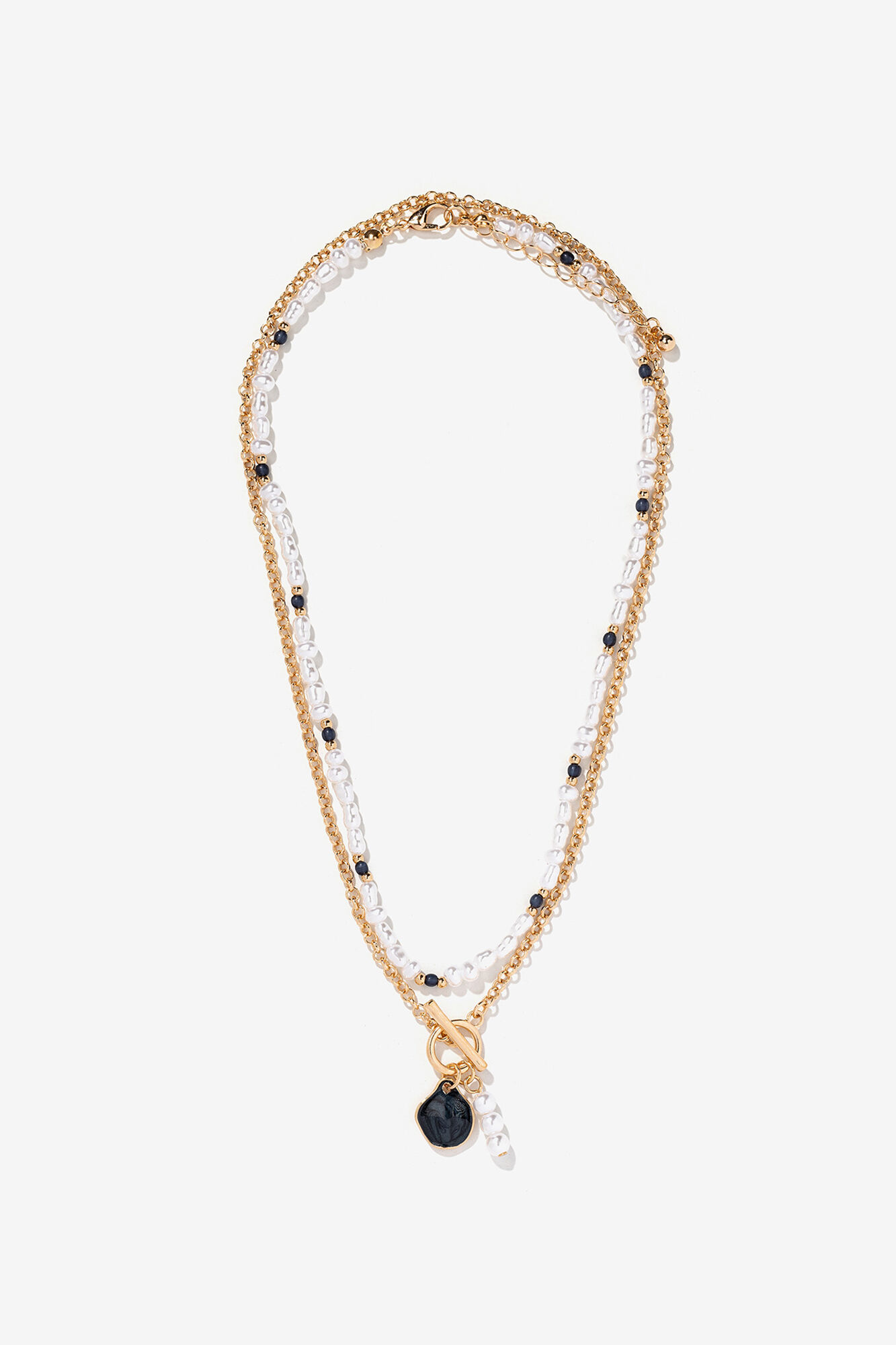 Vilanova Collar Doble Perlas y Dorado