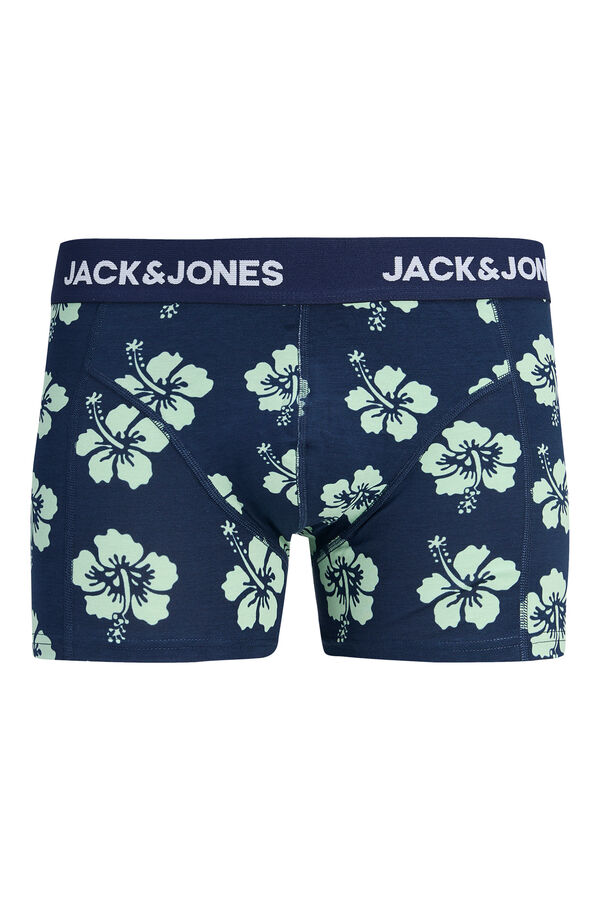 Jack & Jones Pack 3 boxers algod&oacute;n estampados azul