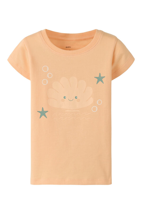 Name it Short sleeve print girl's T-shirt pink