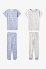 Penti Pack 2 pijamas infantiles diamantes morado/lila