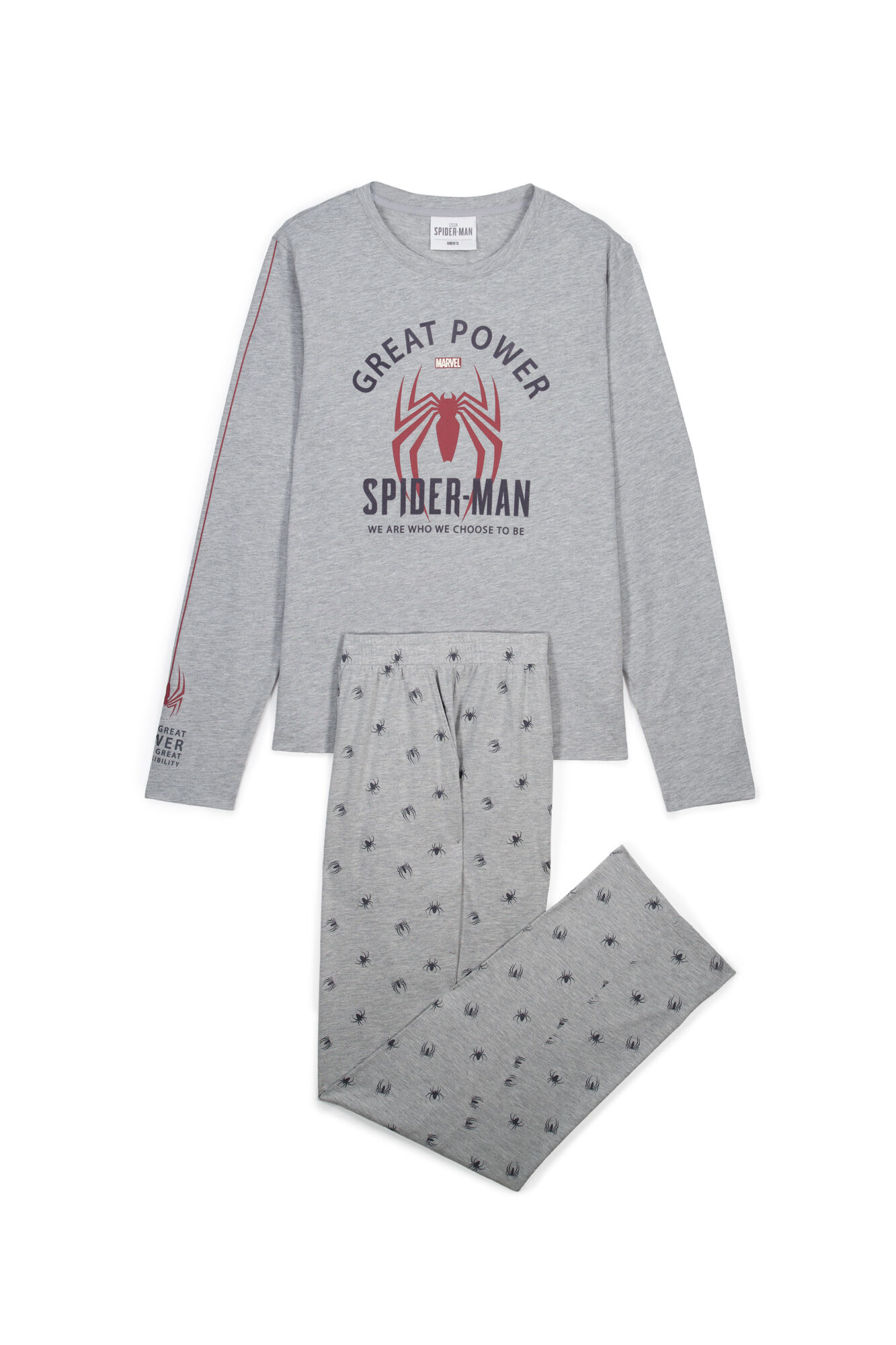 Women'secret Pijama largo algod&oacute;n Spiderman