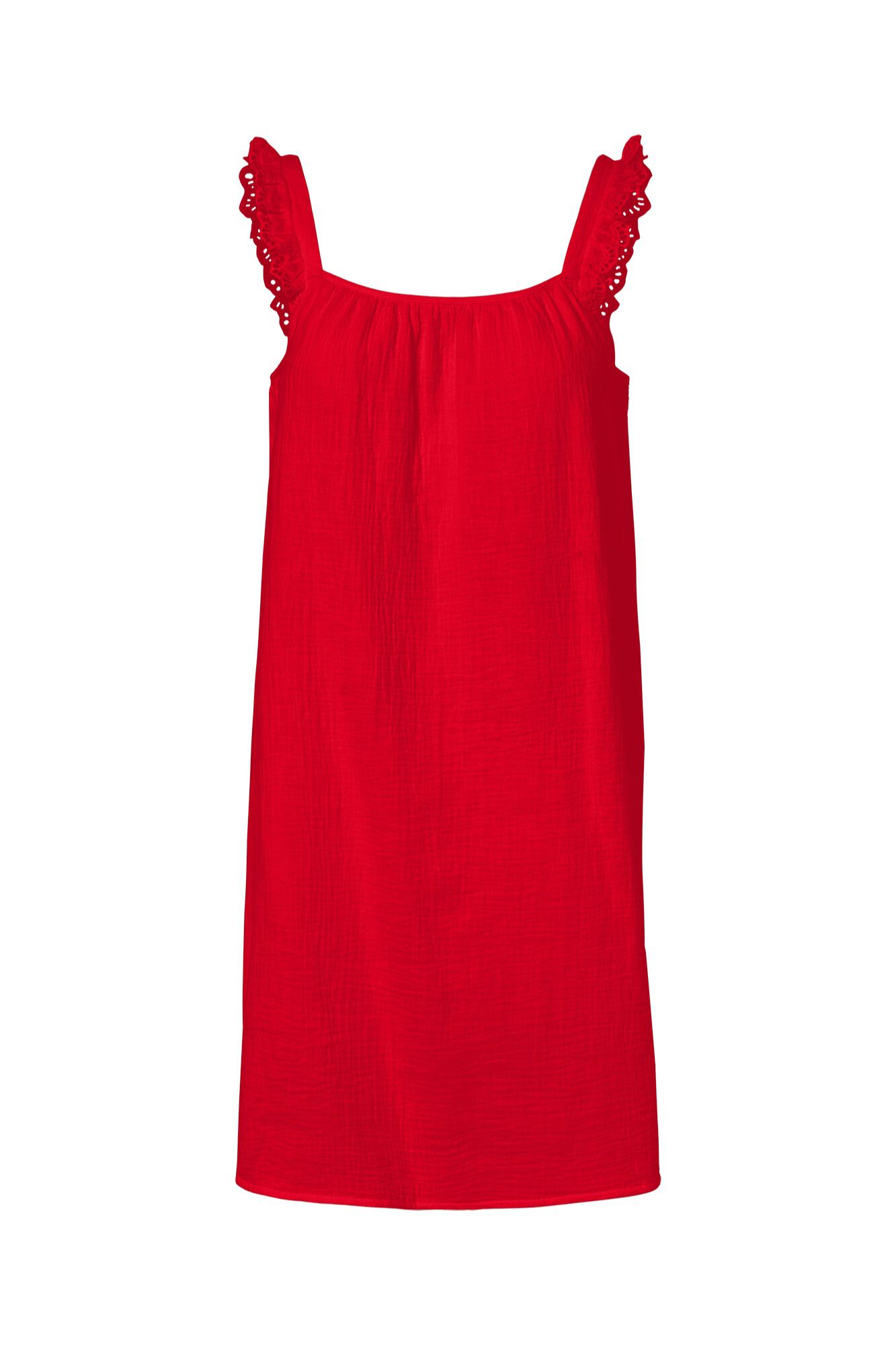 Pieces Vestido algod&oacute;n org&aacute;nico volantes