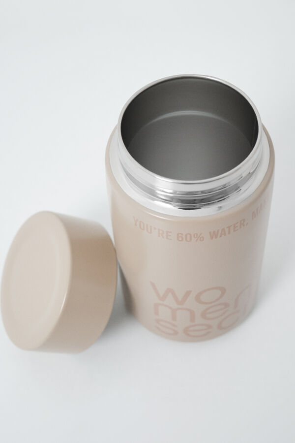 Women'secret Beige thermos bottle nude