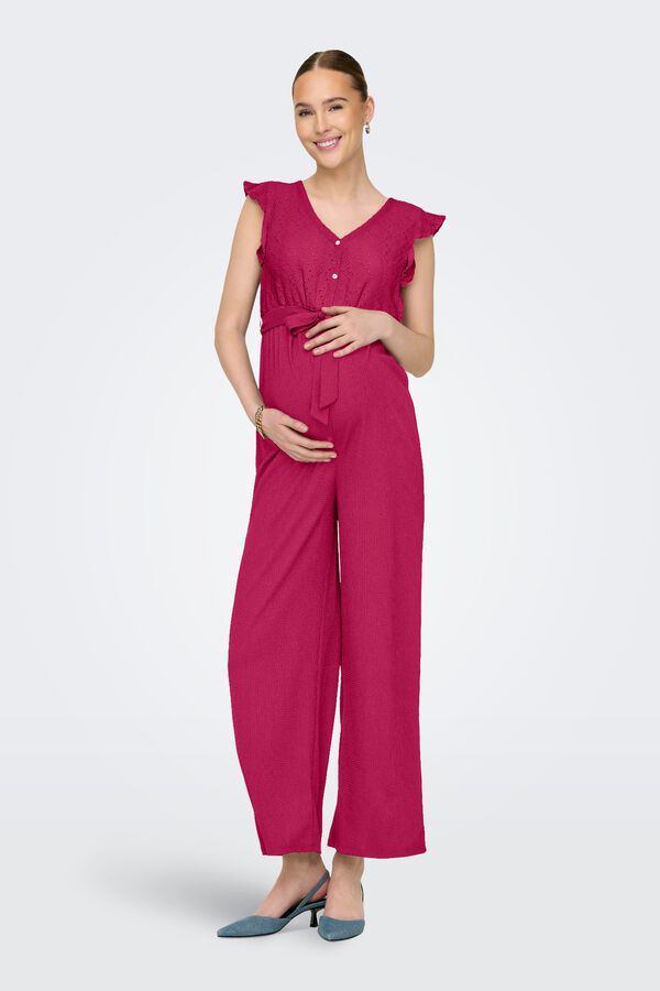 Only Maternity Maternity long jumpsuit pink