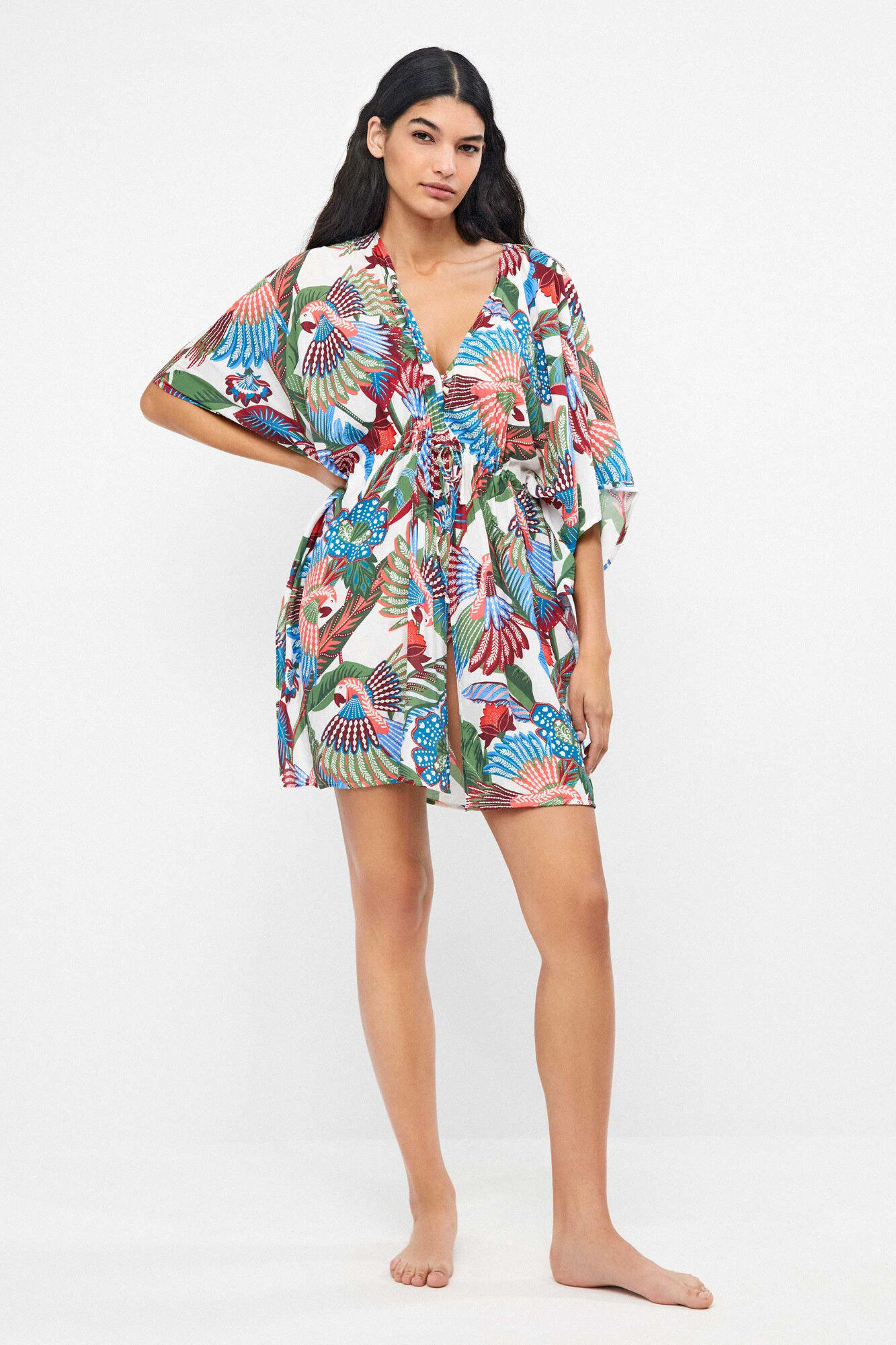 Gisela Tropischer Kaftan mit Print