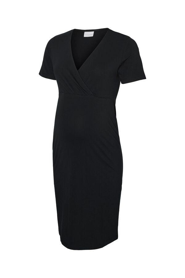 Mamalicious Maternity and breastfeeding short dress pack green