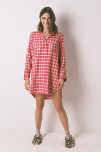 Women'secret Short nightgown with Snoopy checkered print