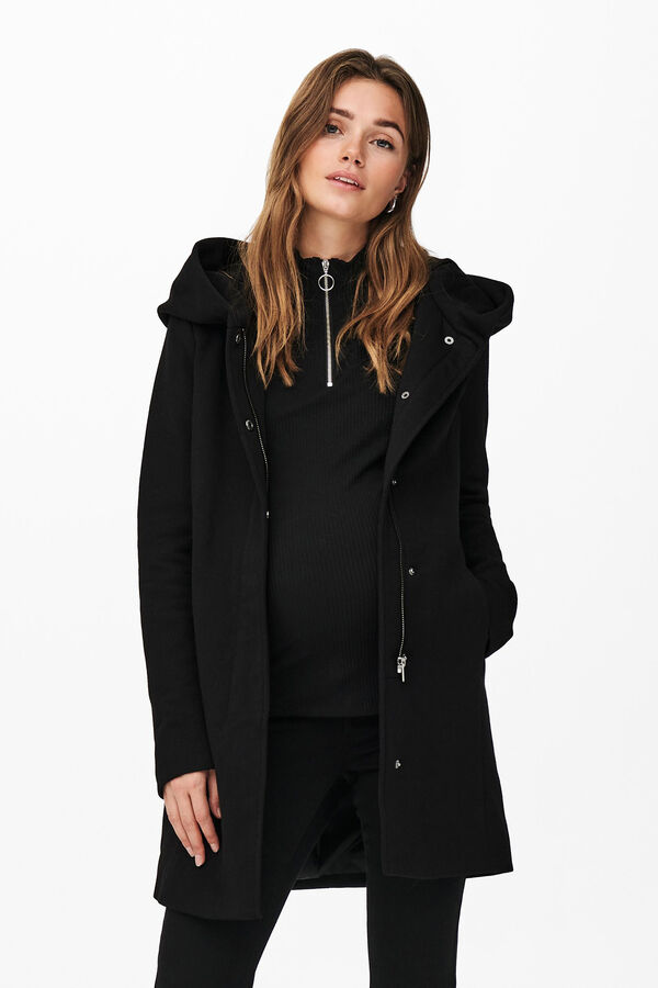 Womensecret Maternity coat with hood noir