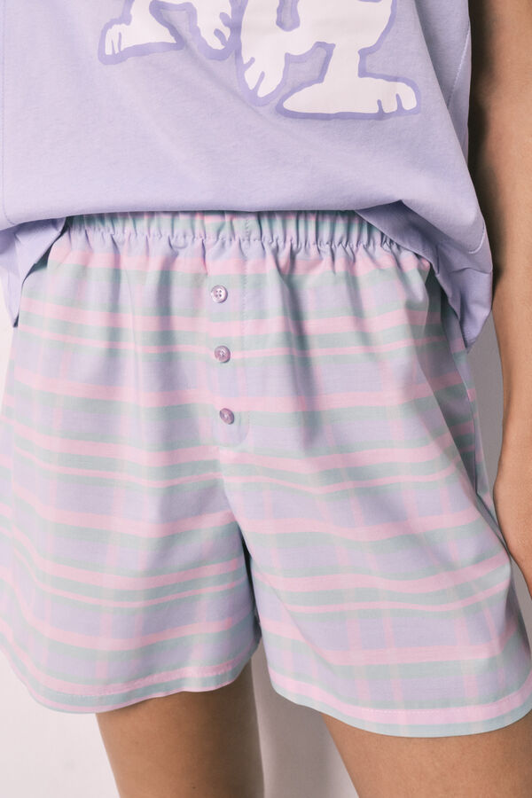 Women'secret Snoopy cotton short pyjamas pink