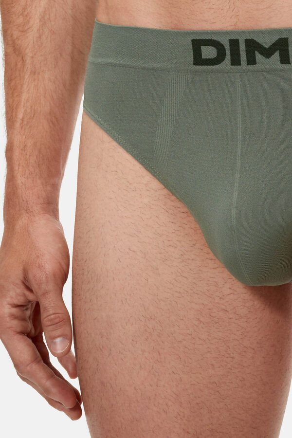 DIM Pack of 2 men's seamless microfibre briefs beige