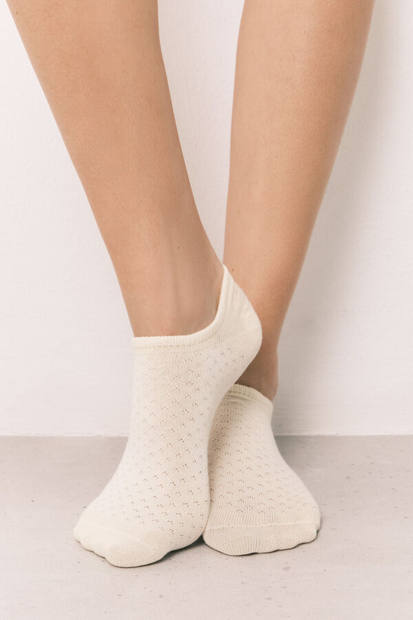 Women'secret Pack 3 meias invis&iacute;veis estampadas Peanuts estampado