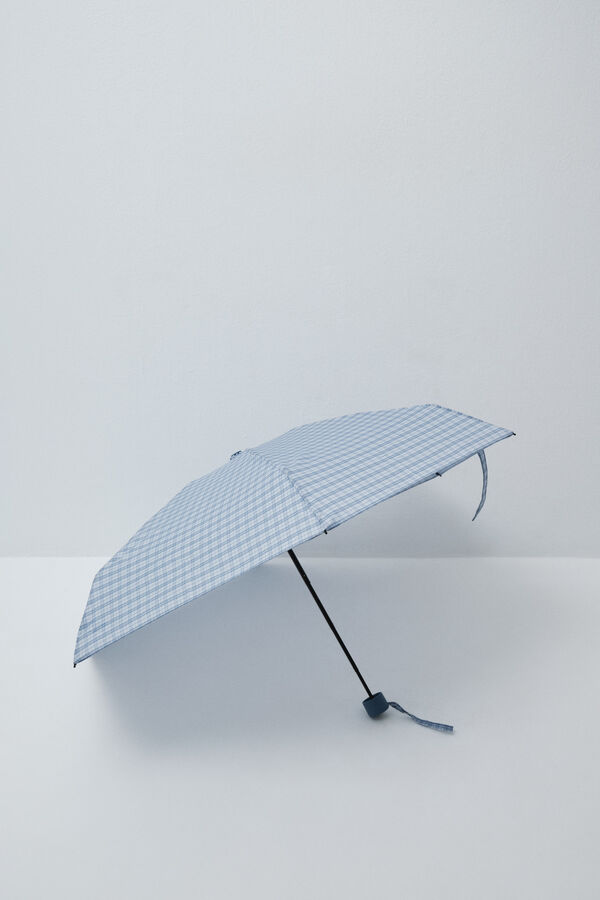 Women'secret Plaid mini umbrella blue