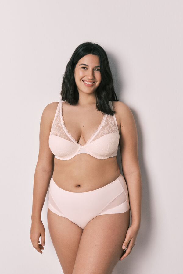 Women'secret Sujetador halter encaje rosa INTUITIVE rosa