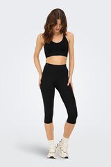 Only Play Leggin capri tiro alto con bolsillo B-Dry negro