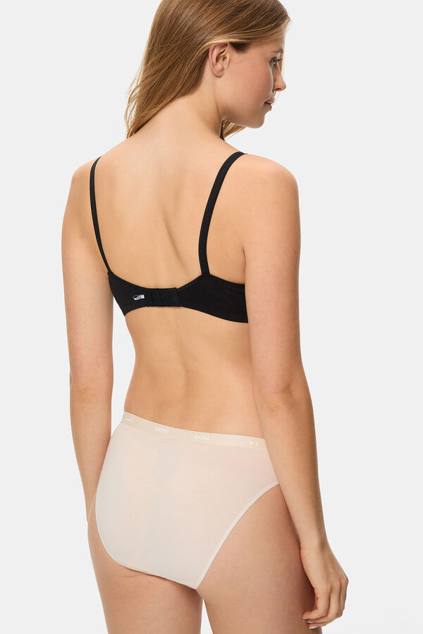 DIM Pacote com 3 cuecas de algod&atilde;o el&aacute;stico Eco Pockets  estampado