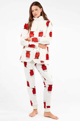 Gisela Robe de banho extra macio e macio branco