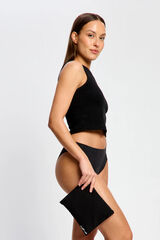 Modibodi Bolsa impermeable reutilizable algod&oacute;n org&aacute;nico negro