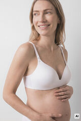 Women'secret White padded triangle maternity bra LOVELY white
