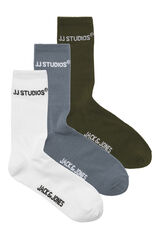Jack & Jones 3-pack sports socks white