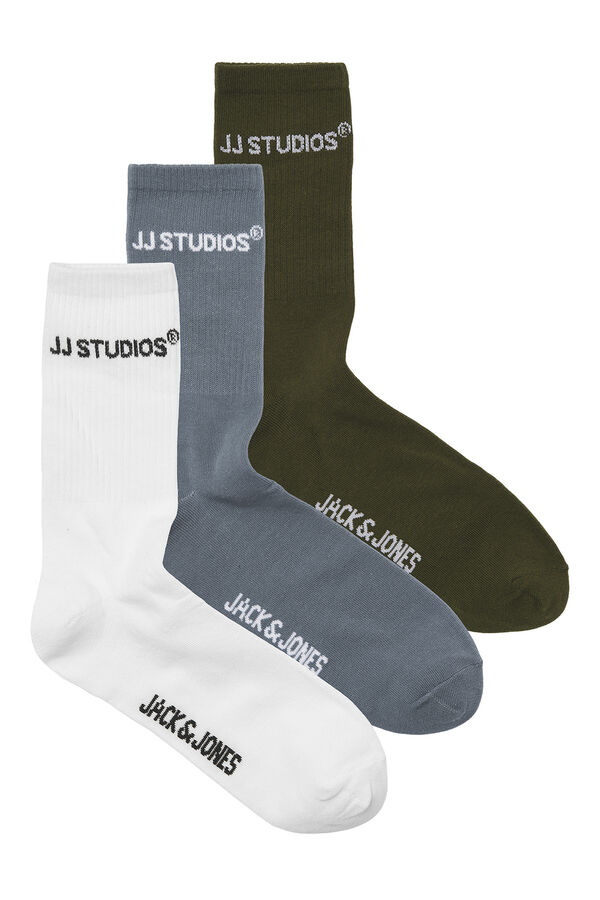 Jack & Jones 3-pack sports socks white